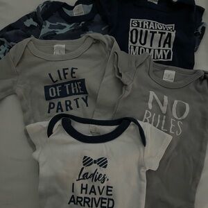 Boys long sleeve baby onsies
